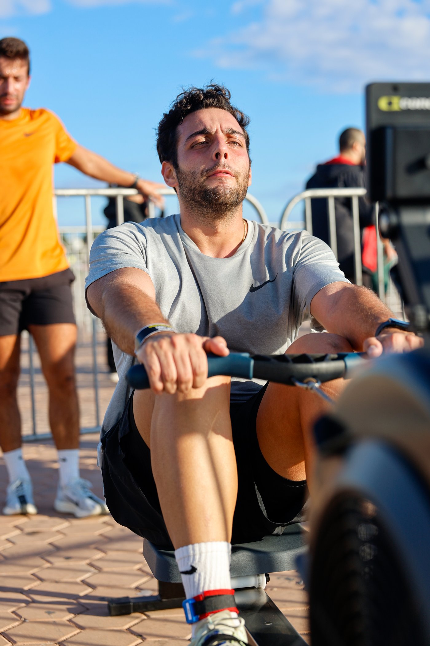 Atleta no remo durante a Crossers